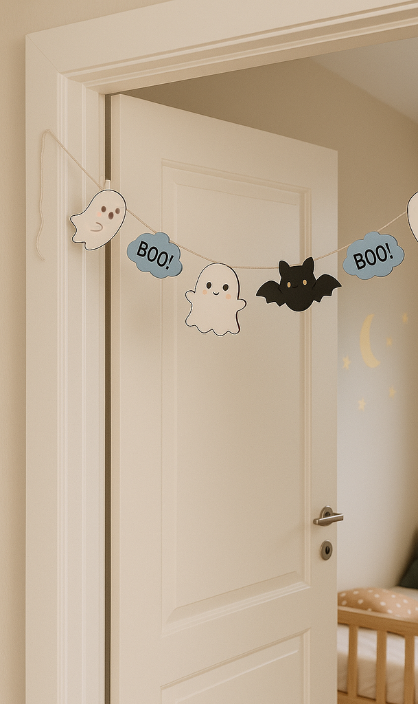 Geister Girlande zum ausdrucken Kinderzimmer 