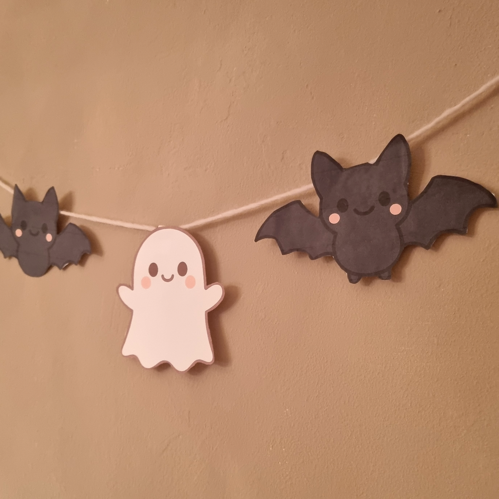 Halloween Girlande zum ausdrucken für kinder