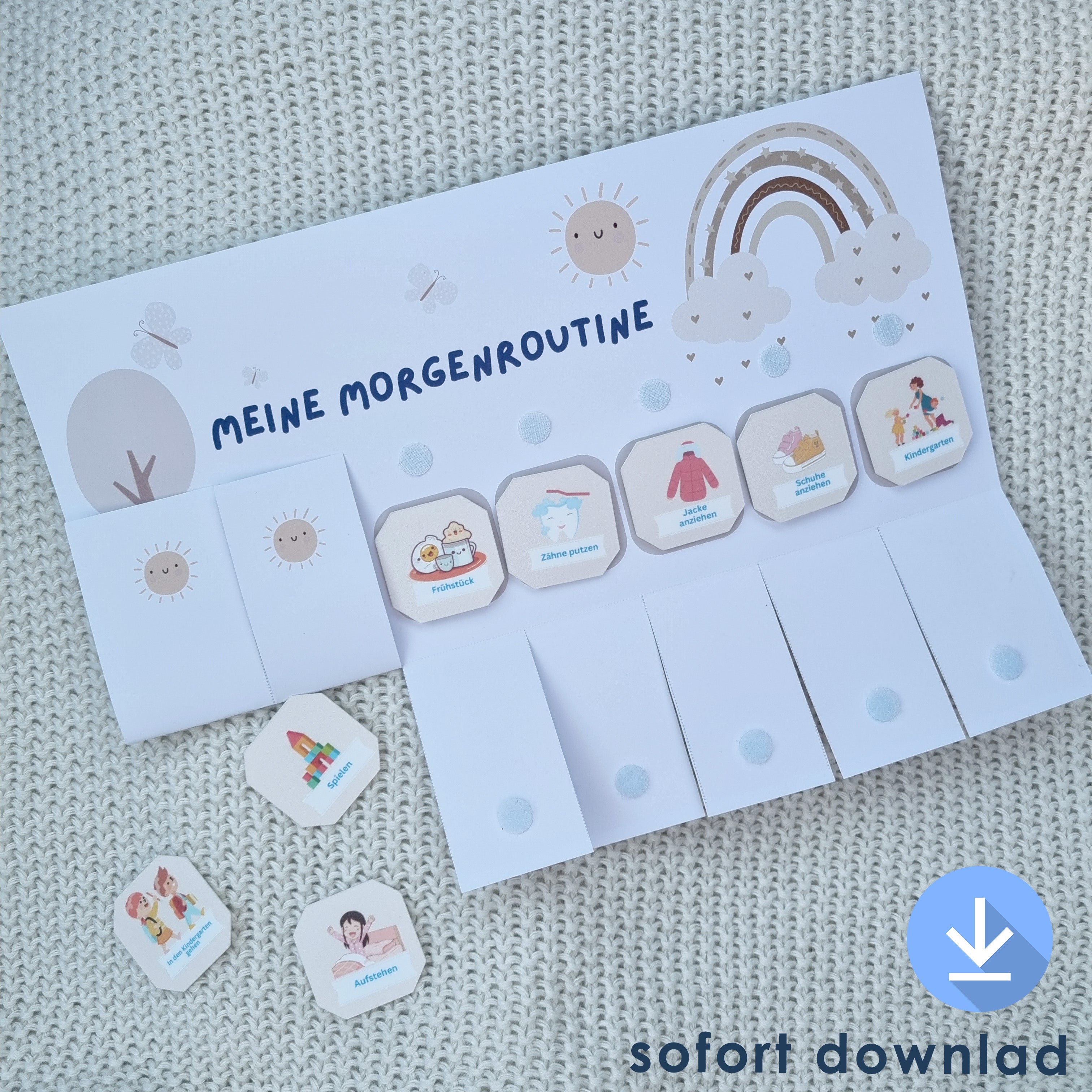 Morgenroutine Abendroutine zum Ausdrucken für Kinder – Erste Routine ...