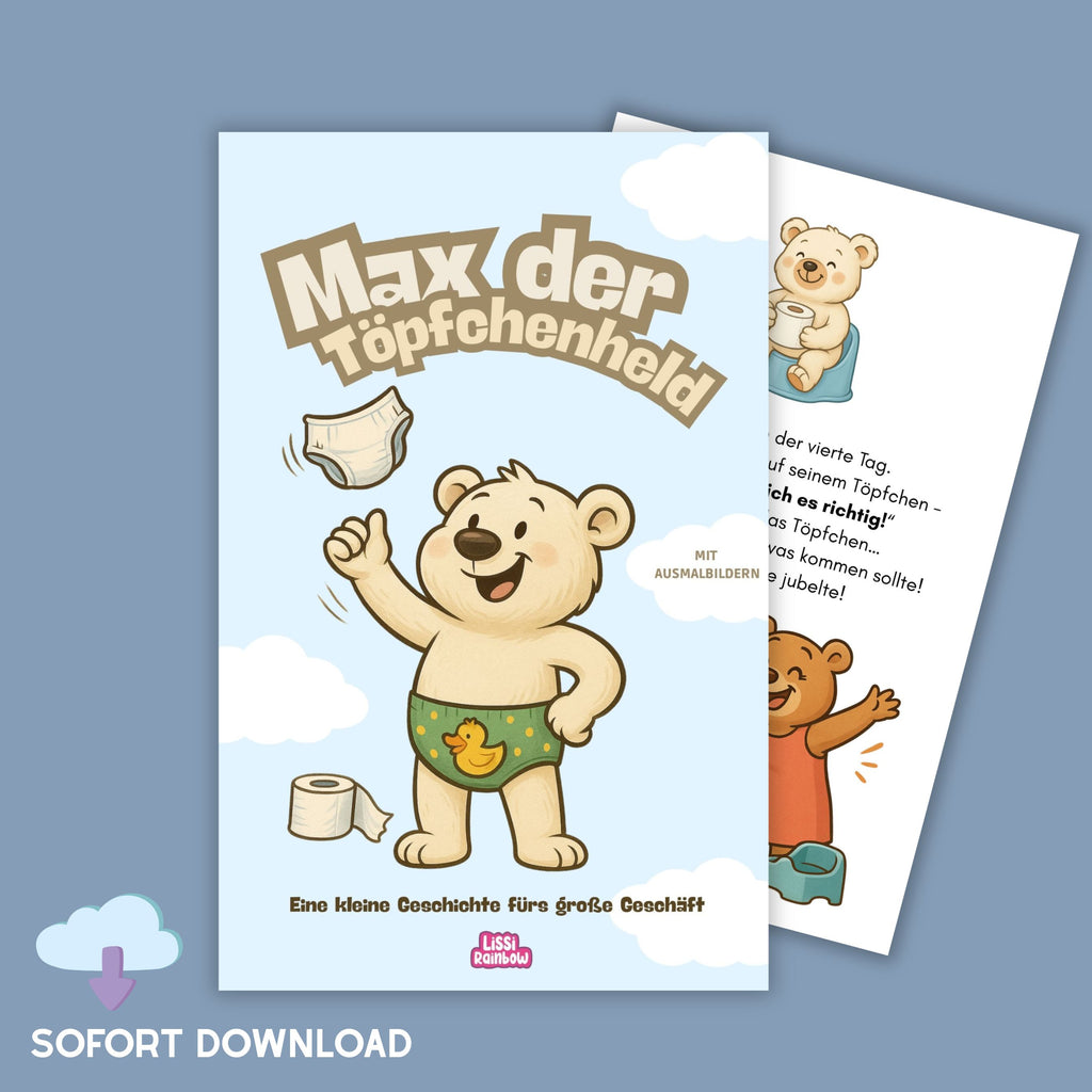 Töpfchentraining buch trocken werden  geschichte für kinder 