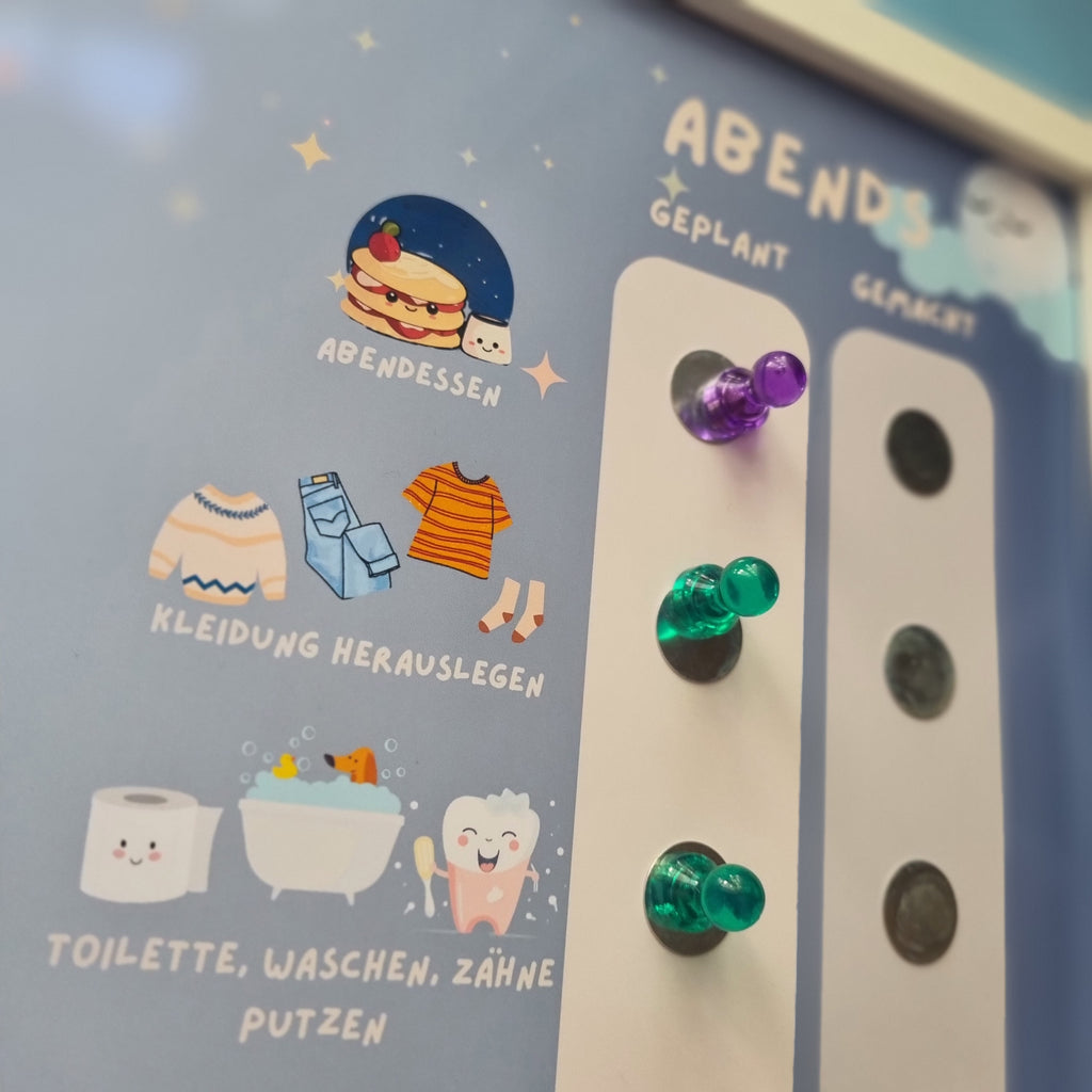 magnetische tafel für kinder abendroutine 