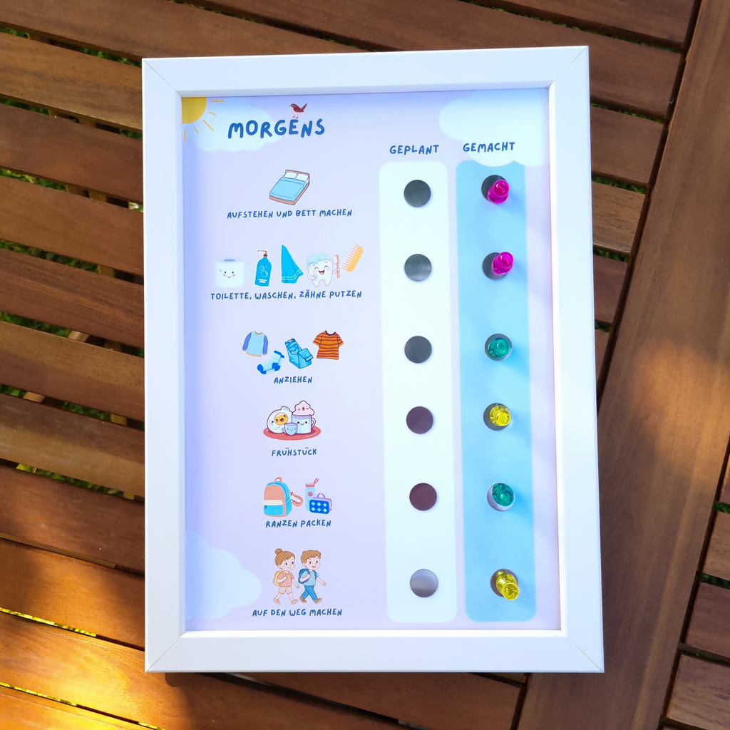 morgenroutine kinder magnetisch
