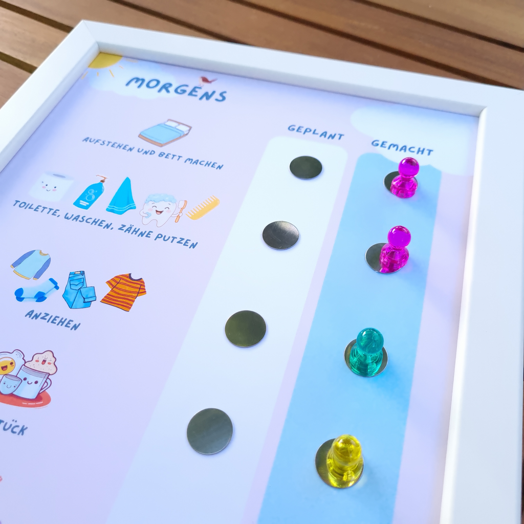 morgenroutine planer kinder magnetisch