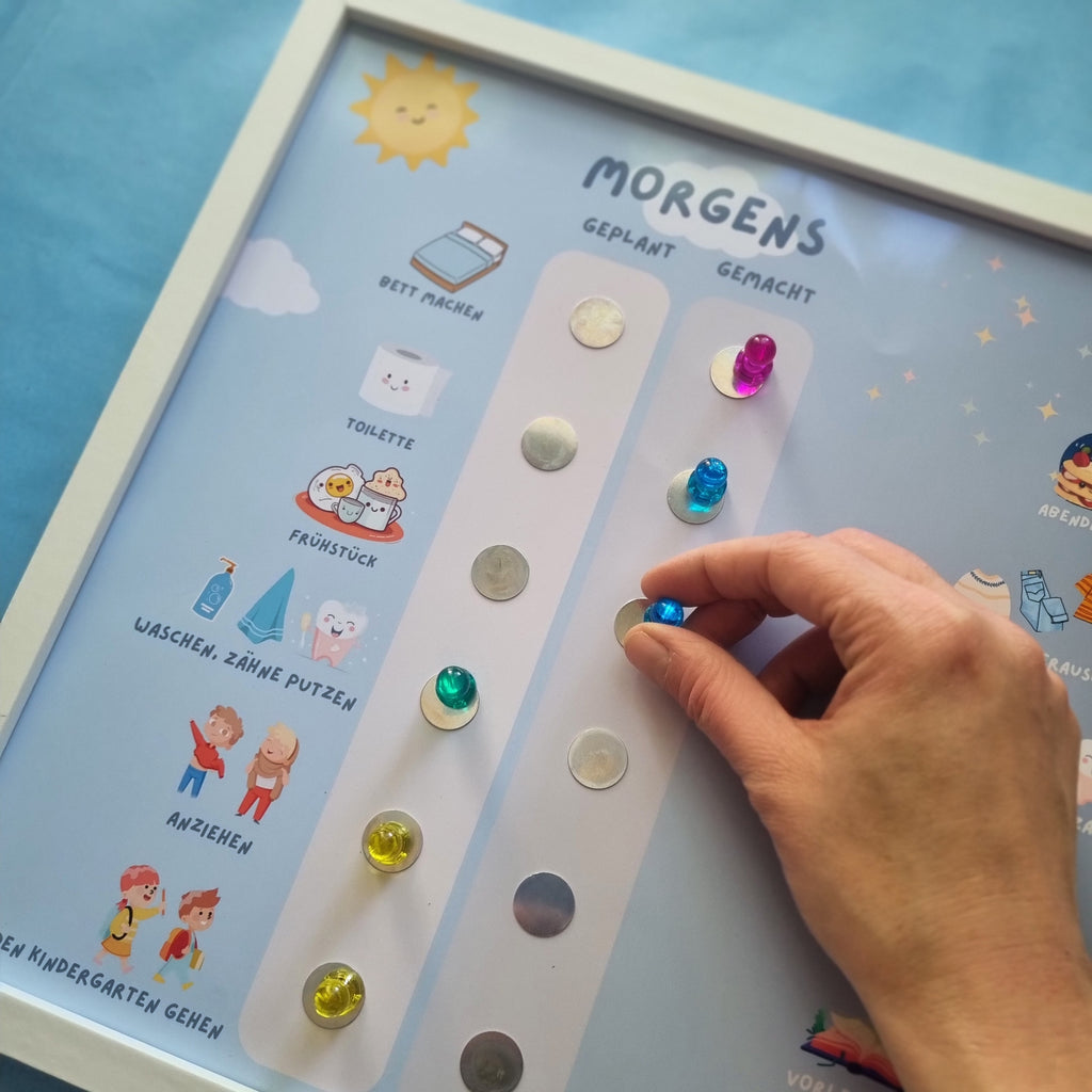 morgenroutine planer kinder tagesplaner 