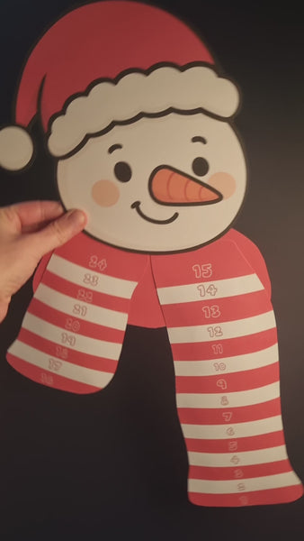 Adventskalender PDF zum Ausdrucken – Schneemann mit Zeit statt Zeug Ideen für Kinder