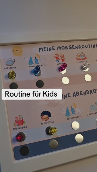 morgenroutine abendroutine tagesplaner kinder magnetisch