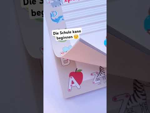 schreibtischunterlagefür Kinder abc aus papier abreißbar