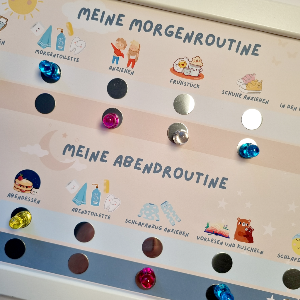 tagesplan kinder magnetisch