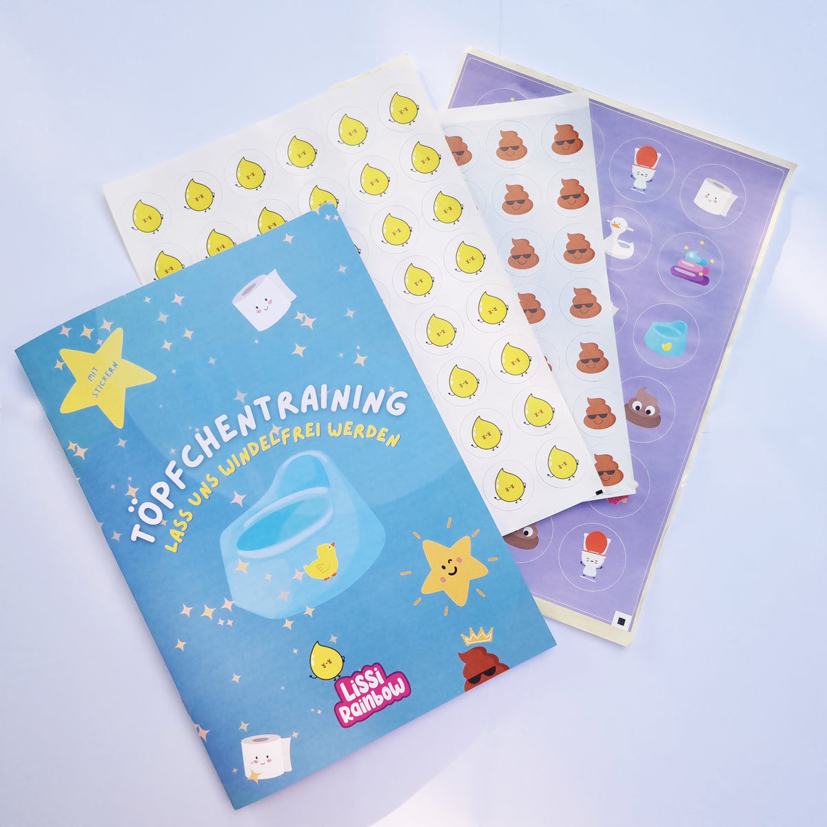 Lasuroa Töpfchentraining Sticker 24 Stück - Magische Toiletten Ziele Für Kinder